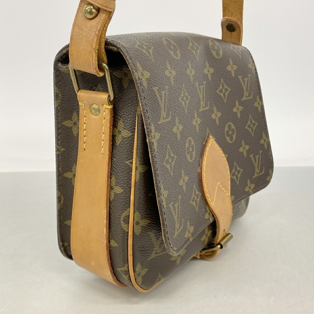 Louis Vuitton Monogram Cartouchiere MM Shoulder Bag M51253 Brown Women's - Picture 2 of 11